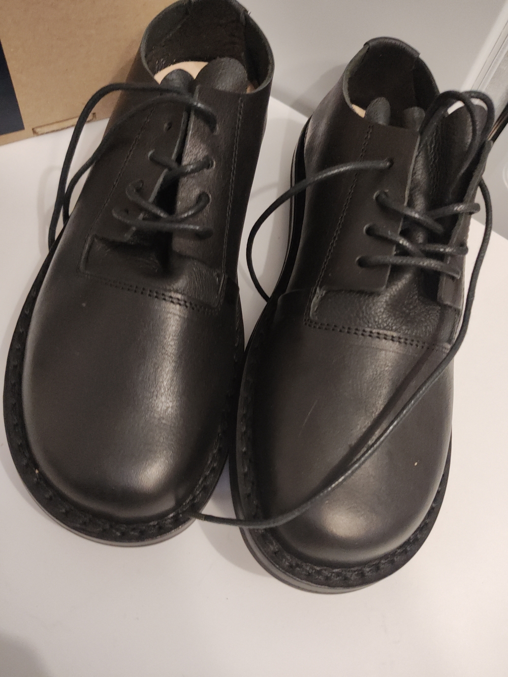 Women's Trippen Black Chukka Boots - Classic Lace-Up Comfort 39 - Picture 6 of 15
